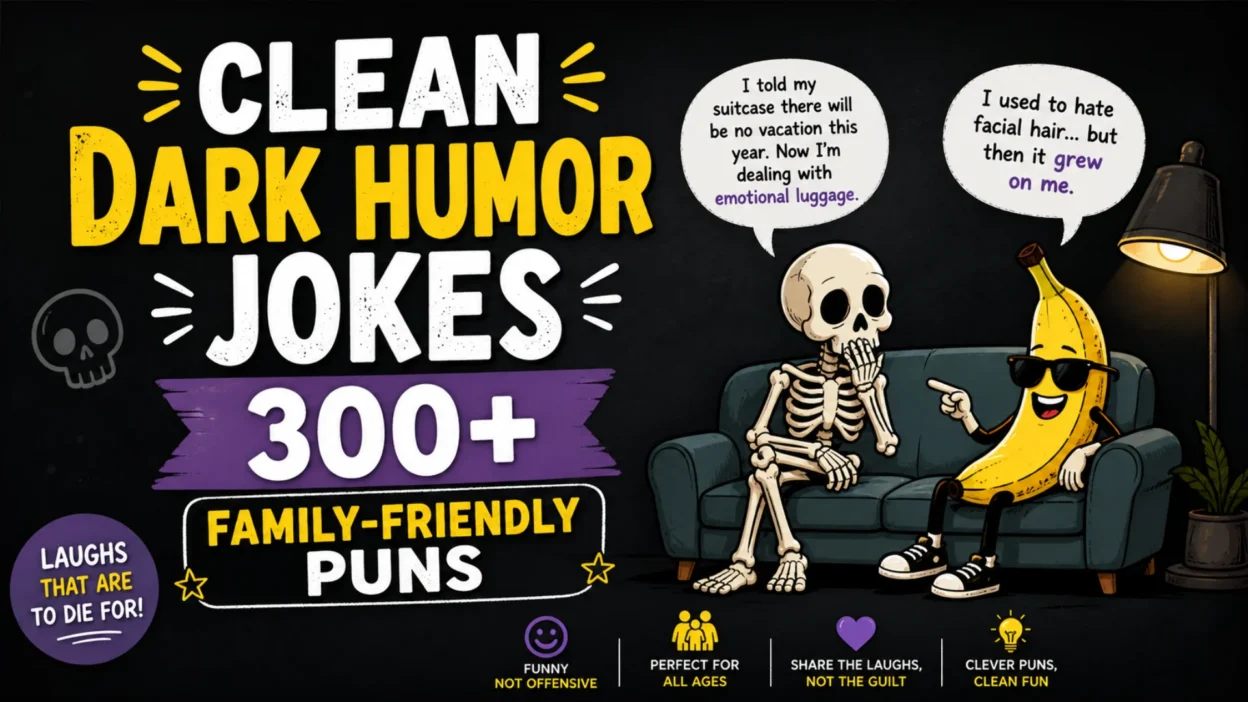 Clean Dark Humor Jokes 300+ Family-Friendly Puns