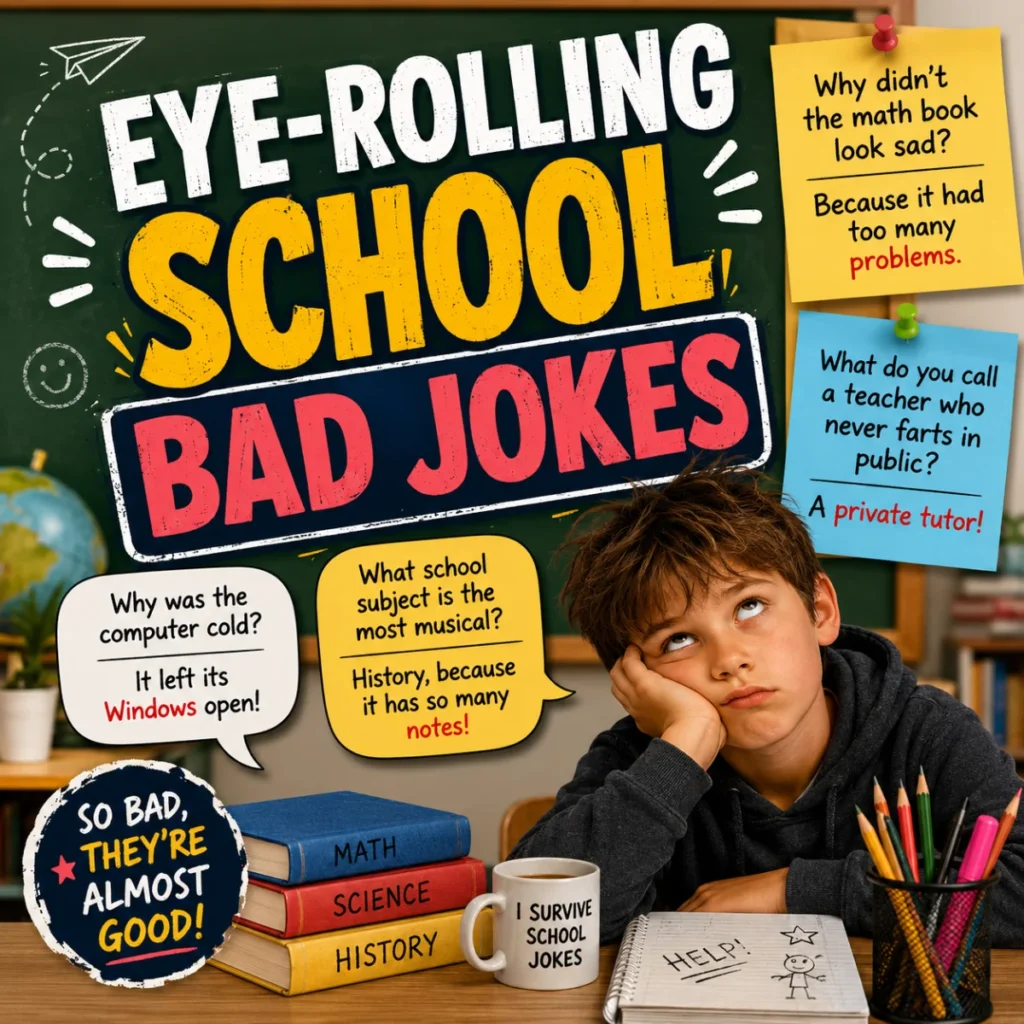 Eye-Rolling School Bad Jokes