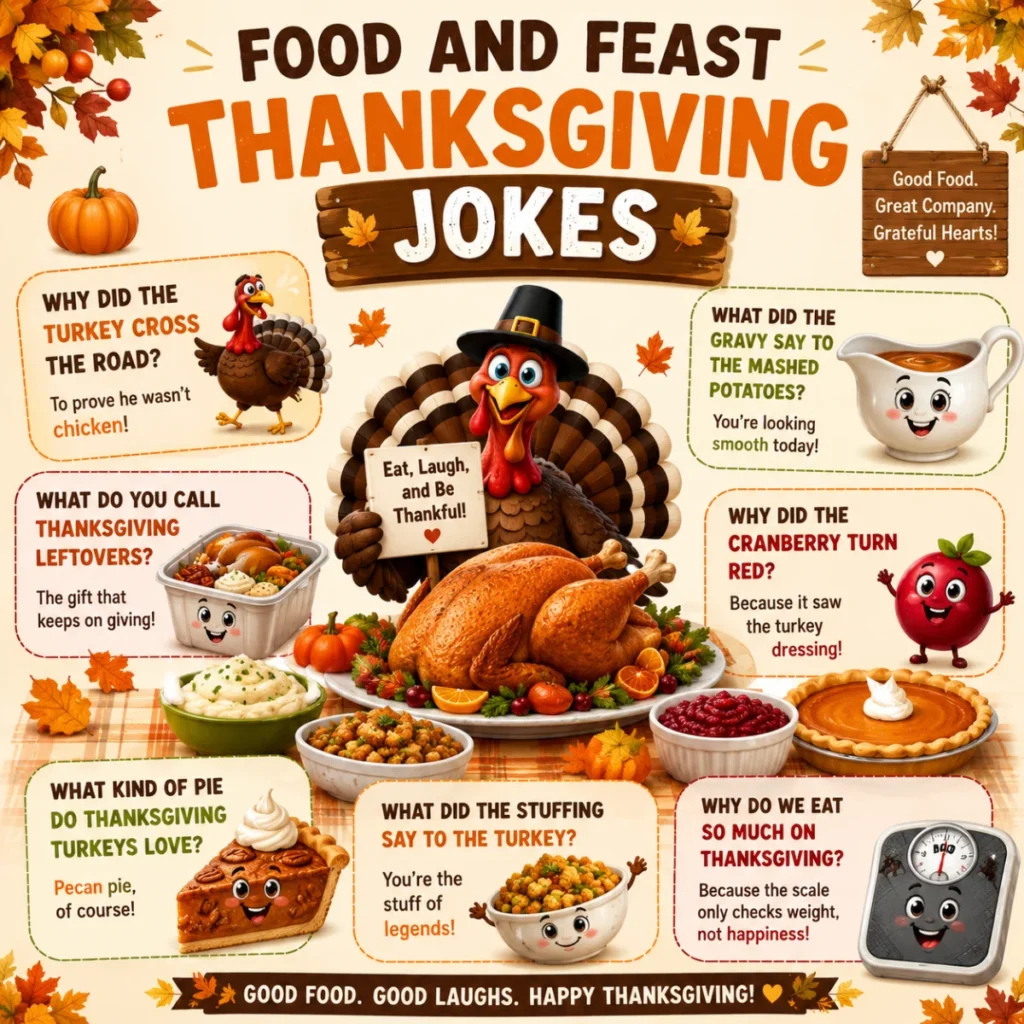 🍂 Food and Feast Thanksgiving Jokes
