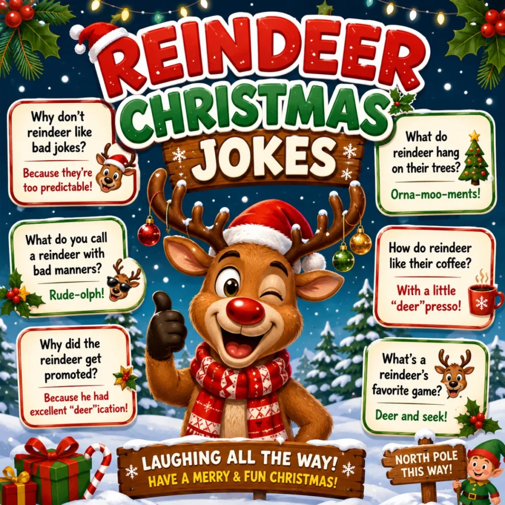 Reindeer Christmas Jokes